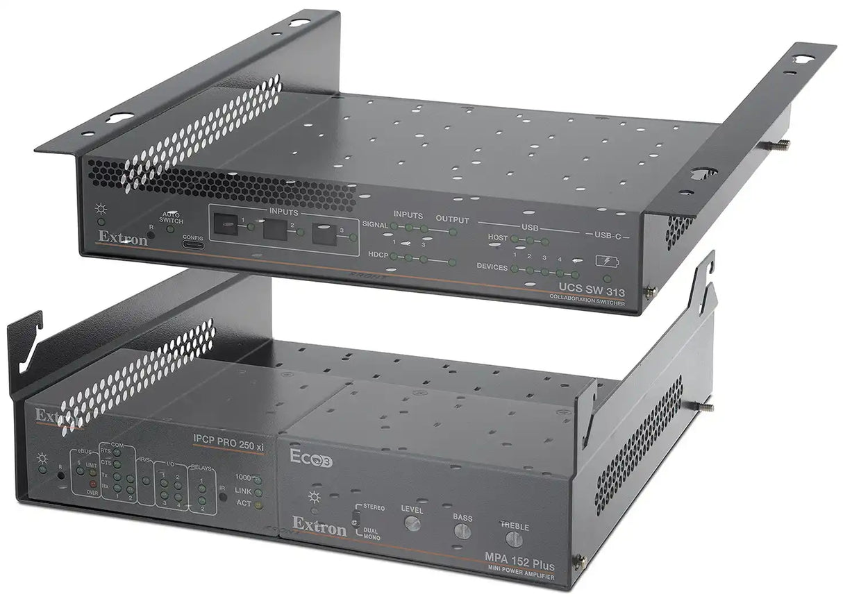 Extron UTS 100 Series Under Table Shelf System Primary Shelf, gray mount boxes Extron