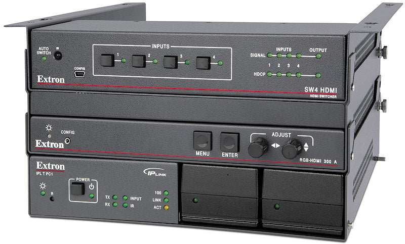Extron UTS 100 Series Under Table Shelf System Primary Shelf, gray mount boxes Extron