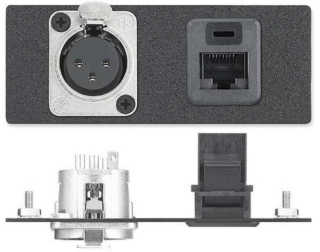 Extron AAP1XLR3FRG45 One XLR 3-pin Female to Solder Cups - Neutrik, One RJ-45 Barrel - CAT 5e AAP Module Audio & Video Cables Extron