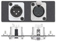 Extron AAP1XLR1XLR One XLR 3-pin Female to Solder Cups, One XLR 3-pin Male to Solder Cups - Neutrik AAP Module White Audio & Video Cables Extron