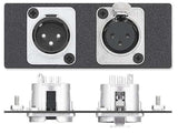 Extron AAP1XLR1XLR One XLR 3-pin Female to Solder Cups, One XLR 3-pin Male to Solder Cups - Neutrik AAP Module White Audio & Video Cables Extron