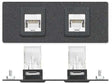 Extron AAP 2XTPFTP24CO - Architectural Adapter Plate with Dual XTP, Feed-Through, and Power mount boxes Extron