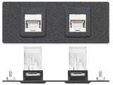 Extron AAP 2XTPFTP24CO - Architectural Adapter Plate with Dual XTP, Feed-Through, and Power mount boxes Extron