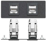 Extron AAP 2XTPFTP24PDJ - Architectural Adapter Plate with Dual XTP, Feed-Through, Power, and Data mount boxes Extron