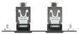 Extron Two XTP DTP Punch Down Jacks mount boxes Extron