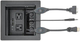 Extron Retractor SM Cable Retraction System With Blank & Cable Pass-through Plates Audio & Video Cables Extron