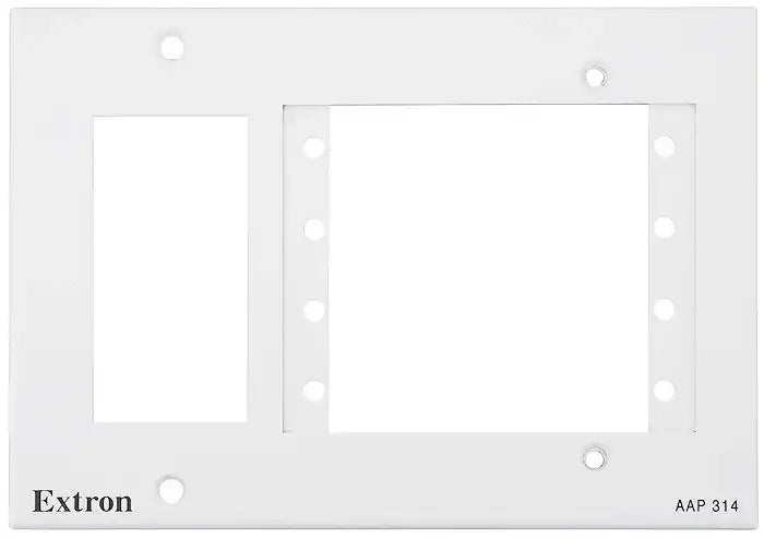 Extron AAP 314 Architectural Adapter Plate Three-Gang Mounting Frame; White mount boxes Extron