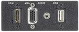 Extron AAP SuperPlate HDMI, VGA, Audio, and Network – Black mount boxes Extron