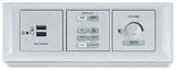 Extron SMB 214 Four-gang, White Low-Profile Surface Mount Boxes mount boxes Extron