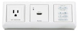 Extron SMB 214 Four-gang, White Low-Profile Surface Mount Boxes mount boxes Extron