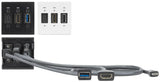 Extron Flex55 Superplate HDMI, USB 3, and USB-C - White Audio & Video Cables Extron