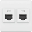 Extron Blank Two-Keystone AV Connectivity Plate Black control Extron