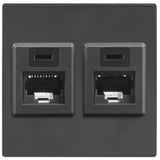 Extron Blank Two-Keystone AV Connectivity Plate Black control Extron