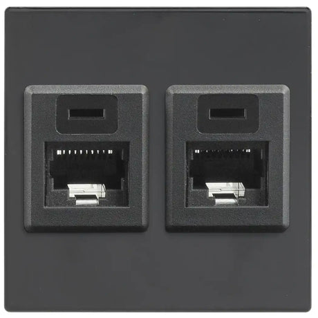 Extron Blank Two-Keystone AV Connectivity Plate Black control Extron