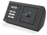 Extron EWB 112 External Wall Box 4-gang Mounting Kit for Flex55 and EU Boxes -Black Audio & Video Cables Extron