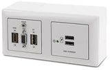 Extron EWB 112 External Wall Box 4-gang Mounting Kit for Flex55 and EU Boxes -Black Audio & Video Cables Extron