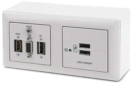 Extron EWB 112 External Wall Box 4-gang Mounting Kit for Flex55 and EU Boxes -White Audio & Video Cables Extron