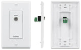Extron WPC 210 A MK Wallplate Two XLR 3-Pin Males on Decorator Wallplate, White mount boxes Extron