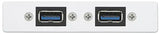 Extron AAP 2USBAF2USBBF10 - Architectural Adapter Plate with Dual USB-A Female and Dual USB-B Female Black Audio & Video Cables Extron