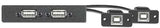Extron AAP 2USBAF2USBBF10 - Architectural Adapter Plate with Dual USB-A Female and Dual USB-B Female Black Audio & Video Cables Extron