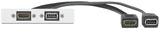 Extron 1HDMIF1USBA2FP HDMI & USB-A Pigtail AAP Module Black Audio & Video Cables Extron