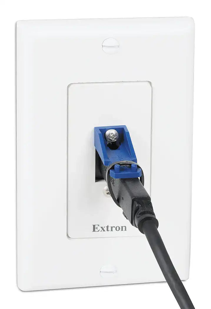 Extron WPD 163 (2) HDMI and Network; White Wallplates mount boxes Extron