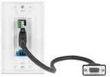 Extron WPD 163 (2) HDMI and Network; White Wallplates mount boxes Extron