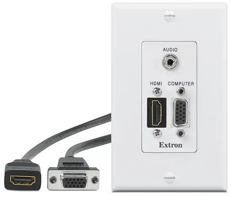 Extron WPD 163 HDMI, USB, and Network; Black Wallplates mount boxes Extron