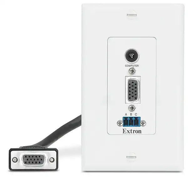 Extron WPD 163 (2) HDMI and Network; White Wallplates mount boxes Extron