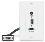 Extron WPD 163 (2) HDMI and Network; White Wallplates mount boxes Extron