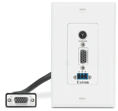 Extron WPD 163 HDMI, USB, and Network; Black Wallplates mount boxes Extron