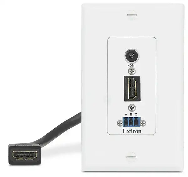 Extron WPD 163 (2) HDMI and Network; White Wallplates mount boxes Extron