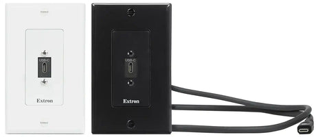 Extron WPD 163 HDMI, USB, and Network; Black Wallplates mount boxes Extron