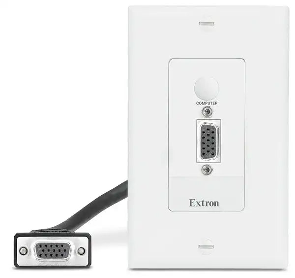 Extron WPD 163 (2) HDMI and Network; White Wallplates mount boxes Extron