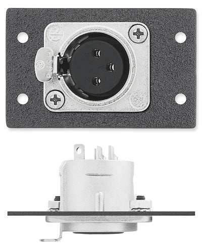 Extron IN9365D One XLR 3-pin Female to Solder Cups - Neutrik MAAP Mini Module White Audio & Video Cables Extron