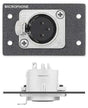 Extron IN9365D One XLR 3-pin Female to Solder Cups - Neutrik MAAP Mini Module White Audio & Video Cables Extron