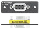 Extron IN9361 Blank AAP Plate - Single Black Audio & Video Cables Extron