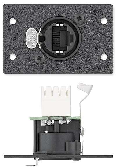 Extron IN9486D One RJ-45 Female to Female Barrel - CAT 6 MAAP Mini Module Black Audio & Video Cables Extron