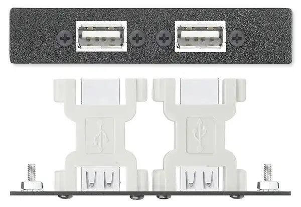 Extron AAP 2USBAFUSBBFA - Architectural Adapter Plate with Dual USB-A Female and USB-B Female Audio & Video Cables Extron
