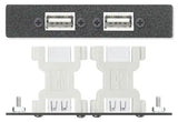 Extron AAP 2USBAFUSBBFA - Architectural Adapter Plate with Dual USB-A Female and USB-B Female Audio & Video Cables Extron
