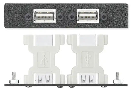 Extron AAP 2USBAFUSBBFA - Architectural Adapter Plate with Dual USB-A Female and USB-B Female Audio & Video Cables Extron