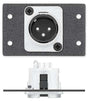 Extron AAP1XLR3FRG45 One XLR 3-pin Female to Solder Cups - Neutrik, One RJ-45 Barrel - CAT 5e AAP Module White Audio & Video Cables Extron