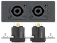 Extron AAP 2NSMT-OST-4PC - Architectural Adapter Plate with Network, Stereo, and Power Audio & Video Cables Extron