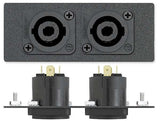 Extron AAP 2NSMT-OST-4PC - Architectural Adapter Plate with Network, Stereo, and Power Audio & Video Cables Extron