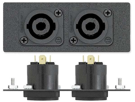 Extron AAP 2NSMT-OST-4PC - Architectural Adapter Plate with Network, Stereo, and Power Audio & Video Cables Extron