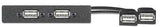 Extron AAP 2USBAF2USBF10 - Architectural Adapter Plate with Dual USB-A and USB-B Feed-Through White Audio & Video Cables Extron