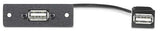 Extron MAAP1USBAF1USBAF10 Dual USB-A Female to Female Pass-Through MAAP Module Black Audio & Video Cables Extron