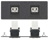 Extron AAP 2FDL-CFF - Architectural Adapter Plate with Dual Feed-Through and Latching Connectors Audio & Video Cables Extron