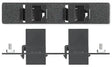 Extron AAP 2RJ45CAT6SINGLESP - Architectural Adapter Plate with Dual RJ-45 Cat6 Pass-Through Audio & Video Cables Extron