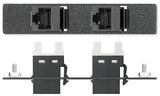 Extron AAP 2RJ45FPDBDA - Architectural Adapter Plate with Dual RJ-45 and Feed-Through Audio & Video Cables Extron